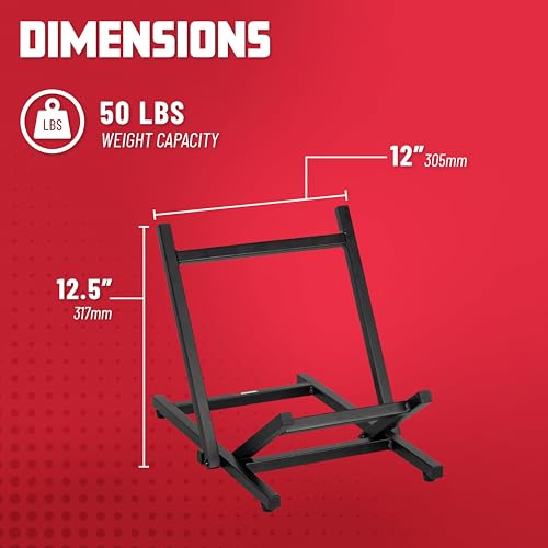 Gator Frameworks Low Profile Guitar Combo Amp Stand (GFWAGTRAMP100) | Adjustable Angle for Better Sound Projection Easy Access to Controls Fully Collapsible Design for Compact Storage - style: Low Profile Stand