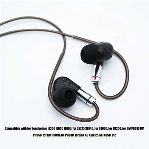 Earphone Upgraded Cable Replacement, MMCX to 3.5mm Silver Plated Copper Core Headphone Cable, for IE300 IE600 IE900 SE215 SE846
