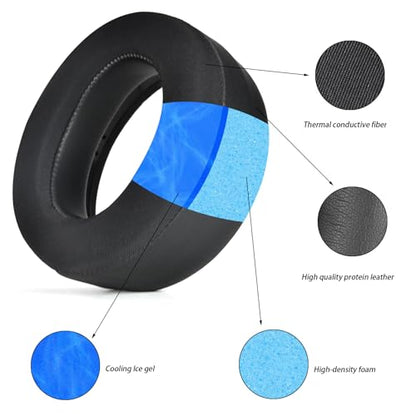 defean Replacement Ear Pads Cover Compatible with PlayStation Pulse Elite Wireless Headset,Ear Pads Cushions with Noise Isolation Foam
