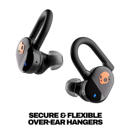 Skullcandy Push Play Active Wireless Earbuds - True Black/Orange - color: True Black/Orange
