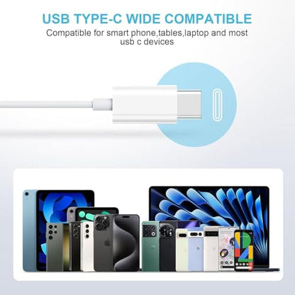 2 Pack-USB C Headphones for iPhone 17/16/15 Earbuds USB C Wired Earphones with Mic & Remote Control Noise Cancelling for 17/16/15 Plus/Air/Pro, Galaxy S25/S24/S23/S22/Ultra Note 10/20, Pixel 7/6/6a