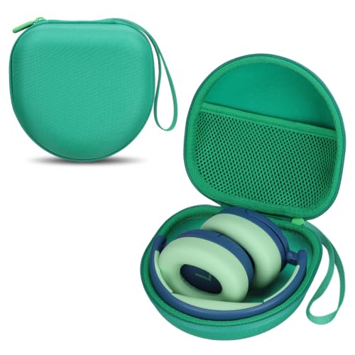 Kids Headphones Case for iClever/Candy Bila, Green(Case Only) | for iClever BTH12 HS19 BTH20 BTH22 BTH26 BTH18/Candy Bila/Acer/JBL Junior 320/MIDOLA/JoySpark/ADOOPE/EarFun Kid Headphone - color: Green