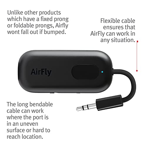 Twelve South AirFly Pro, Bluetooth Wireless Audio Transmitter, Black - color: Black, style: AirFly Pro