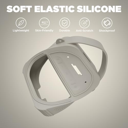 for Bose SoundLink Micro Speaker (2nd Gen) Case with Lanyard&Carabiner,Anti-Scratch Portable Silicone Protective Cover Compatible with Bose SoundLink Micro Portable Bluetooth Speaker (2nd Gen) (Gray) - color: Gray