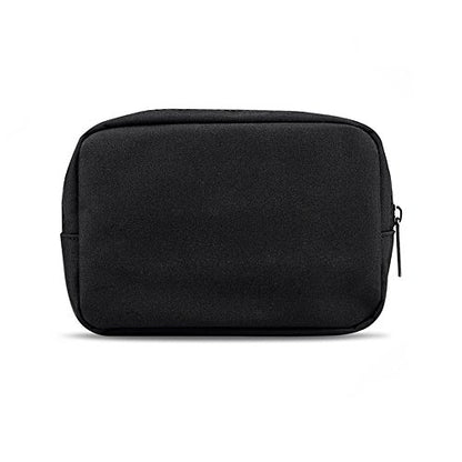 Universal Electronics/Accessories Soft Carrying Case Bag, Durable & Light-weight,Suitable for Out-going, Business, Travel and Cosmetics Kit (Small-Black) - color: Small-Black