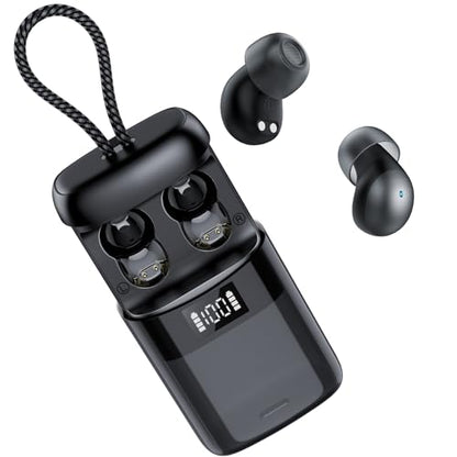 Sleep Earbuds Bluetooth 6.0 in Ear, 2026 New Mini Sleep Headphones with Sleep Monitor and APP, Sleepbuds for Side Sleepers, 48H Playtime Sleep Earphones with Personal Alarm/Small Earplugs, Black