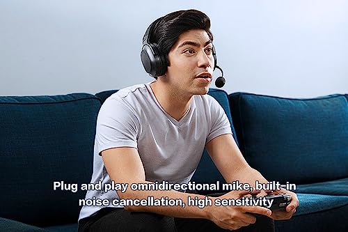 Replacement Game Mic for Razer Barracuda X Headset on PS4 PS5 Xbox One PC, 3.5mm Detachable Boom Microphone