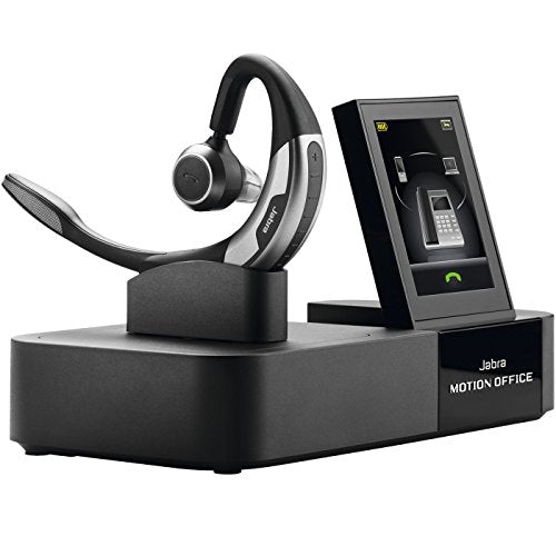Jabra Motion Office Bluetooth Headset with Touch Screen Base for Desk Phone, VoIP Softphone, Mobile Phones and Tablets