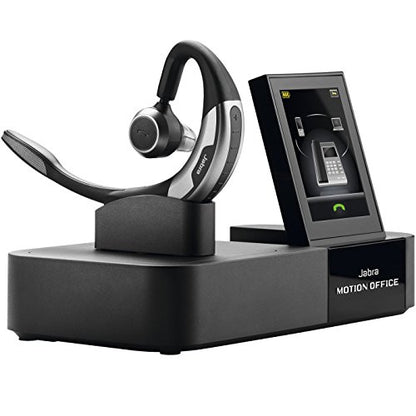 Jabra Motion Office Bluetooth Headset with Touch Screen Base for Desk Phone, VoIP Softphone, Mobile Phones and Tablets