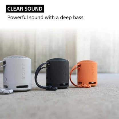 Sony SRS-XB100 Wireless Bluetooth Portable Lightweight Speaker, Orange | 16 Hr Battery, Super-Compact Travel Speaker, IP67 Waterproof & Dustproof Shower Speaker, Versatile Strap, Hands-free Calling - color: Orange