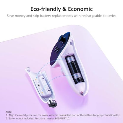NexiGo Charging Dock for Oculus Quest 3 and 2 with LED Light [On/Off], [Support Elite Strap with Battery], Headset Display Holder and Controller Mount, 2 Rechargeable Batteries