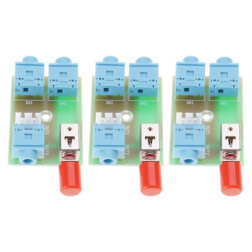 Manual Control Music Switches Board for 3.5mm Device Signals Transfer Selection Music Splitter Module Stable Switcher