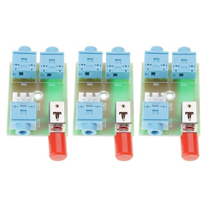Manual Control Music Switches Board for 3.5mm Device Signals Transfer Selection Music Splitter Module Stable Switcher
