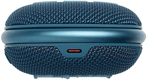 JBL Clip 4: Portable Speaker with Bluetooth, Built-in Battery, Waterproof and Dustproof Feature - Blue New (Renewed) - color: .Blue