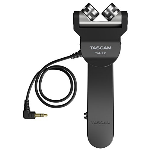 Tascam TM-2X Stereo X-Y Microphone for DSLR Cameras ,Black