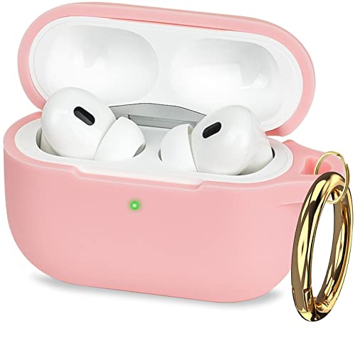 Case for Apple Airpods Pro 3 (2025) - VOTILE Airpods Pro 3 Cases Cover Women Silicone iPods Pro 3 Earbuds Wireless Accessorie Charging Cases Girl Keychain for Airpod iPods Pro 3 Generation - Pink - color: # Pink, size: for AirPods Pro 3 (2025)