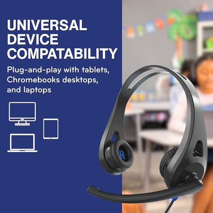 TWT Audio Ergo TW110 Premium On-Ear Headset - Classroom Headset 20 Pack - style: 3.5MM 20 Pack (TW110)