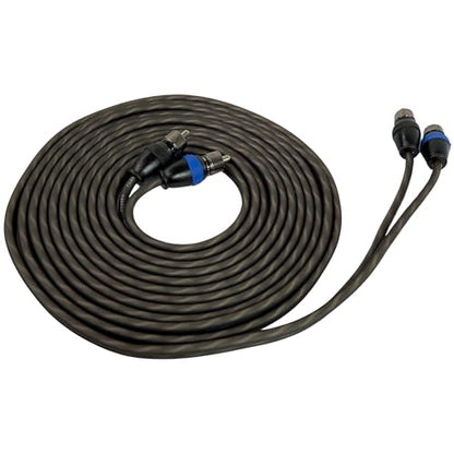 Sky High Car Audio 2 Channel Twisted 9 ft RCA Cables Coated 9' OFC - size: 9 Feet