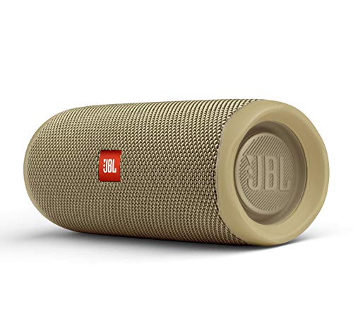 JBL FLIP 5, Waterproof Portable Bluetooth Speaker, Sand | Sounds better than ever, Bring the party anywhere, Make a splash with IPX7 waterproof design, A rainbow of colours - color: Sand