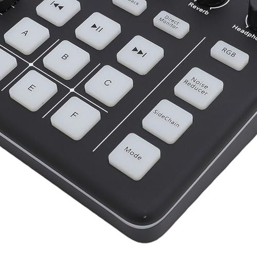 Live Sound Card Gaming Sound Mixer, Bluetooth 5.0 Type C Live Card For Streaming Podcasting Voice Effects