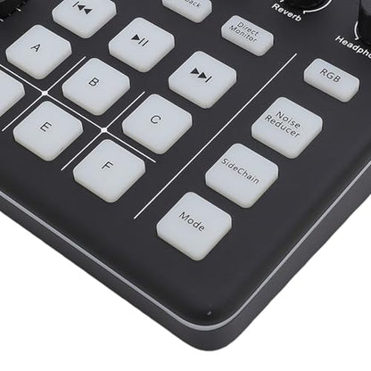 Live Sound Card Gaming Sound Mixer, Bluetooth 5.0 Type C Live Card For Streaming Podcasting Voice Effects