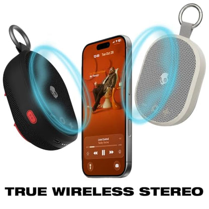 Skullcandy Kilo 2 Wireless Bluetooth Speaker, IPX7, 24-Hour Battery - color: Bone