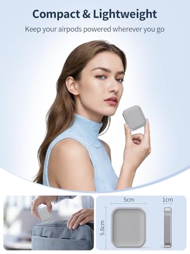 AirPods Pro Charger - Wireless Charging Station for AirPods 4 (withActive Noise Cancellation)/ 3rd/ 2rd, Gray - color: Aluminum(Grey)-for AirPods