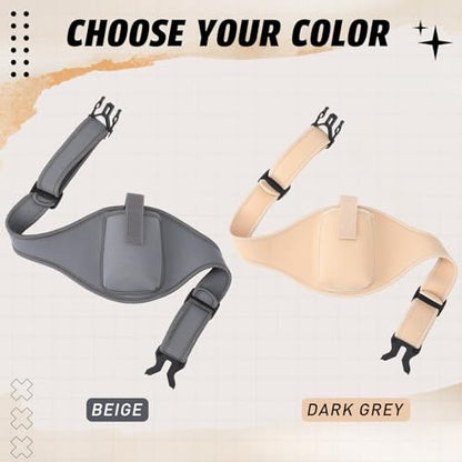 1 Pack Mic Belt Waist Strap Breathable and Stretchy Microphone Belt Holder Waistband Bag Case Carrier Pouch for Fitness Instructors, Theater, Speakers(Gray) - color: Gray