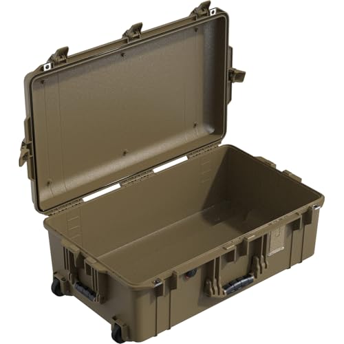 Pelican Air 1595 Multi-Purpose Hard Case no Foam (Empty Case) for Camera, Drone, Equipment, Gear, Electronics, Overlanding, Camping, Travel and Pistol (OCP Tan) - color: OCP Tan, size: Medium
