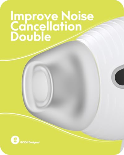 Gcioii 3 Pairs Ear Tips for AirPods 5/4 Noise Cancelling Earbuds Cover [Added Storage Pouch] Anti-Slip Accessories Compatible with AirPods 5 (2026) & AirPods 4 (2024),Translucent