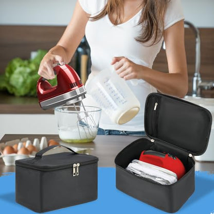 Digital Hand Mixer Carrying Bag for KitchenAid,Carrying Bag with Handle for Kitchen Aid 5/6/ 7/9 Ultra Power Speed Hand Mixers,Portable Travel Storage Case for Kitchen Aid Mixer Accessories(Box Only)