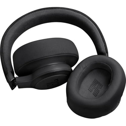 JBL Live 770NC - Wireless Over-Ear Headphones with True Adaptive Noise Cancelling with Smart Ambient, Up to 65 Hours of Battery Life, Comfort-fit Fabric Headband & Carrying Pouch (Black) (Renewed) - color: Black