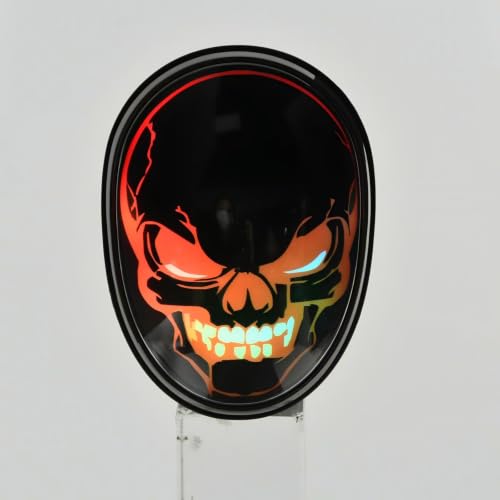Halloween Ghost Bluetooth Speaker, Spooky Funny Skull Mini Speaker Wireless (Dark Black) - color: Dark Black