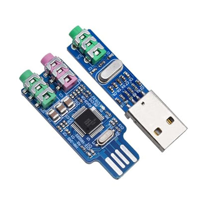 External Sound Card 5pcs 5V Mini PCM2704 CM108 USB Sound Card Power DAC Decoder Board Module for Pi 16 Bits for Windows, Mac,Desktop(CM108) - color: CM108
