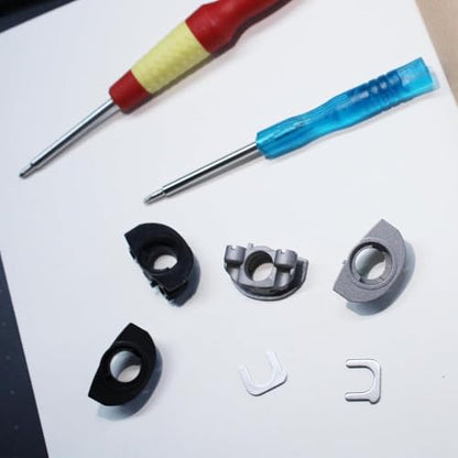 Hinge Swivels + U Shaped Metal Hinge Lock for Sony WH-1000XM4 (Black,Left) | Durable WH-1000XM4 Replacement Parts Accessories Hinge Spins,As Same As OEM Repair Kit Set - color: Black-Left