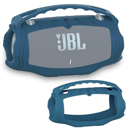 Silicone Cover Case for JBL Xtreme 4 Portable Bluetooth Speaker | Soft Skin Sleeve for JBL Xtreme 4 Protective Carrying Case with Handle, Shockproof and Anti-Scratch Cover (Blue) - color: Blue