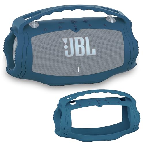 Silicone Cover Case for JBL Xtreme 4 Portable Bluetooth Speaker | Soft Skin Sleeve for JBL Xtreme 4 Protective Carrying Case with Handle, Shockproof and Anti-Scratch Cover (Blue) - color: Blue