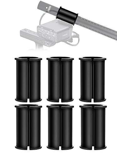6 Pack Microphone Shock Mount Spacer Rubber Tube Washer | Works with Sony Camcorder Rode NTG, Sennheiser MKH418 MKH416 MKE600 FX3,FS7,FX6,FX8,FX9,NX80,FS5 and Shotgun Microphone