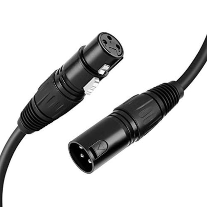 CableCreation 3Pin XLR Male to Female Balanced Microphone Extension Cable - size: 3 Feet, style: 【2 Pack】