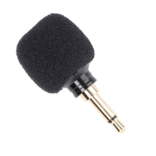 Compact Wireless Microphone Black for Mobile Phones Perfect for Professional and Amateur Recording Lectures and Karaoke (Mono)
