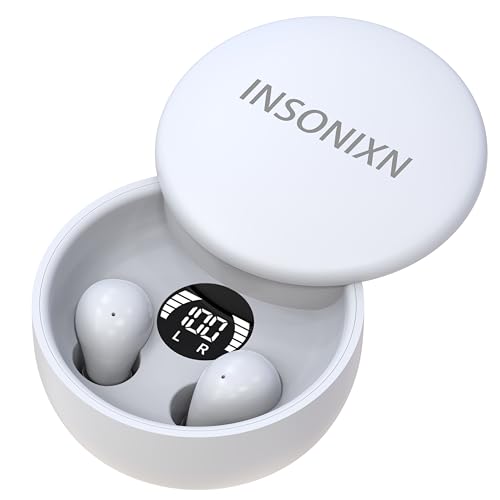 SK26 Sleep Earbuds for Sleeping, Wireless Bluetooth Earphone, Smallest Tiny Earbuds Hidden Headphones, White - color: White
