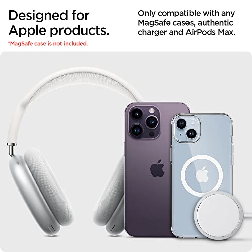 Spigen Premium Aluminum Headphone Stand for AirPods Max 1/2 (2020/2026) | Universal Compatibility for AirPods Max, Sonos Ace, Bose, Beats, Sony, PlayStation, etc [Charger Not Included] - Silver - color: Silver