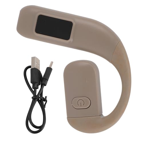 GOWENIC Bluetooth 5.5 Headset, Wireless Single Ear Earpiece with Noise Cancelling, Rotatable Microphone, Battery Display for Outdoor Sports Calls (Gray) - color: Gray