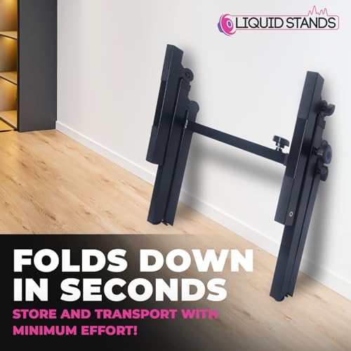Liquid Stands Foldable Piano Keyboard Stand for 54-88 Key Z Style | Adjustable Heavy Duty Musical Stand Support for Kids and Adults, Portable for Digital Electric Music Keyboards - size: Foldable Z-Style
