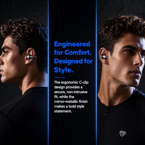 Open-Ear Clip-On Earbuds Bluetooth 6.0 Wireless Headphones Open Ear Buds
