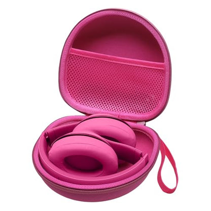 Headphone Case for Beats/Jlab/TOZO/BERIBES/Picun Etc Headphones, Rose | for JLab JBuds Lux ANC/Go Lux ANC, Beats Studio Pro/Solo 4 3,TOZO HT3,KVIDIO Etc Headphone, Hard Shell Case for Travel Home - color: Rose