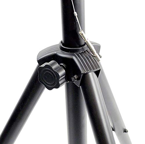 Pyle Universal Stand Kit-Height Adjustable 3.6’ -5.6’ Tall Sound Equipment Tripod Mount for Speakers w/ 35mm Insert-Home, Stage, Studio Use-(2), 21’ ft 1/4" Audio Cable (PMDK102)
