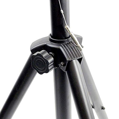 Pyle Universal Stand Kit-Height Adjustable 3.6’ -5.6’ Tall Sound Equipment Tripod Mount for Speakers w/ 35mm Insert-Home, Stage, Studio Use-(2), 21’ ft 1/4" Audio Cable (PMDK102)