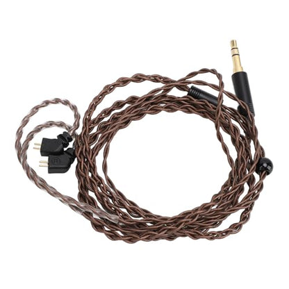 2 Pin 0.78mm Earphone Upgrade Cable, Bluetooth Free Wired Earbuds Cable with 3.5mm Plug, OFC Free Clear Sound Replacement for AS12 AS16 ZSX ZSN ZS10 Pro