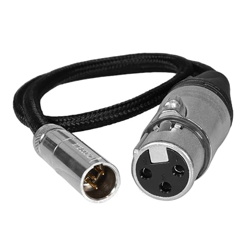 KONDOR BLUE | 16" TA4M 4 Pin Mini XLR Male to XLR Female Audio Cable | Compatible with Shure Microphones and Devices + More | | Black